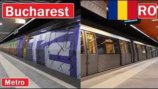 BUCHAREST METRO  Metroul din București 2024 4K [upl. by Elleunamme]