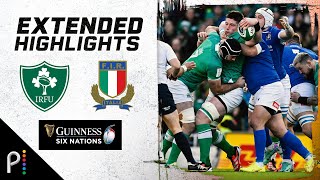 2024 Six Nations Ireland v Italy  EXTENDED HIGHLIGHTS  2112024  NBC Sports [upl. by Dorwin534]