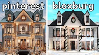 Building a SNOWY FAMILY HOUSE in Bloxburg [upl. by Carole]