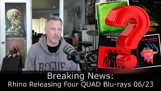 Breaking Music News Rhino Records Releasing 4 Classic Quadraphonic albums on Bluray in June 2023 [upl. by Tiebold902]