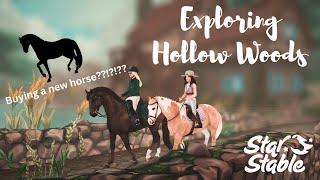 STAR STABLE ONLINE EXPLORING NEW HOLLOW WOODS AND BUYING A NEW HORSE GOOD UPDATE FOR ONCE [upl. by Lohse]