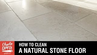 How to Clean a Natural Stone Floor [upl. by Nenerb896]