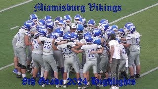 Miamisburg Vikings 2024 8th Grade Highlights [upl. by Hepza540]