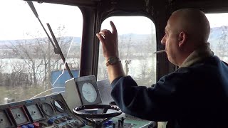 Inside the train cab 🚆 Führerstandsmitfahrt  火車車廂TågstuganКабина поезда  Mr Olah Carol🇹🇩 [upl. by Analram]