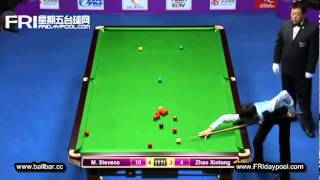 趙心童Zhao Xintong vs Matthew Stevens International Championship 2012 [upl. by Jovia]