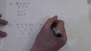 Quadratic Sequences easy trick to find the nth term  GCSE lockdown online learning [upl. by Camfort]