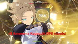 R5 Amenoma Kageuchi DPS Albedo is Insane build  Genshin Impact [upl. by Yole935]