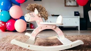 How to Make Wooden Rocking Horse 🐴 Woodworking Tutorial by Polkilo [upl. by Oloapnaig756]