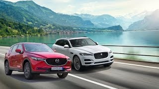 2017 Mazda CX5 vs 2017 Jaguar FPace [upl. by Ripleigh]