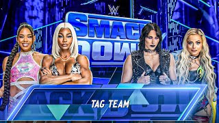 Jade Cargill amp Bianca Belair Vs Rhea Ripley amp Liv Morgan  Tag Team Match  WWE Smackdown Live [upl. by Anera]