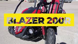 Trailmaster Blazer 200R Mid Size YouthKids Go Kart  GoKartsUSAcom [upl. by Anitnegra]