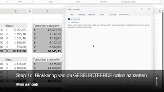 Cellen in een werkblad beveiligen  deel 1 [upl. by Shiff]