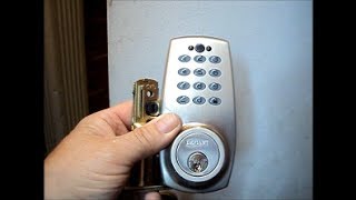 Installing an electronic keypad deadbolt [upl. by Sofer]