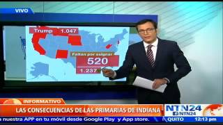 ¿Cómo queda el camino hacia la Casa Blanca tras primarias en Indiana y retirada de Cruz y Kasich [upl. by Orgell]