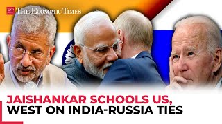 EAM Jaishankar schools US West on IndiaRussia ties ‘You armed dictatorships like Pak…’ [upl. by Blanca]