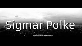 How to Pronounce Sigmar Polke in German [upl. by Docila]