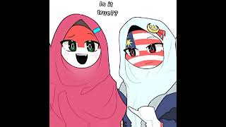 Wearing hijab🧕  ib me  countryhumans edit countryhumansedit [upl. by Htnicayh]