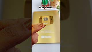 Worlds Smallest Play Button Golden diy bestoutofwaste youtube craft [upl. by Elenahc]