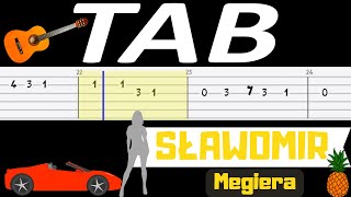 🎸 Megiera Sławomir  melodia TAB gitara 🎸 [upl. by Fuld]