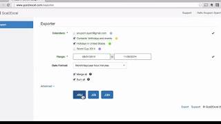 Export Google Calendar to Excel or CSV [upl. by Garlan375]
