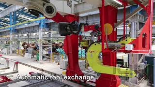 igm PV robotic spot welding gantry [upl. by Ranite459]