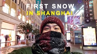 First snow in Shanghai  VLOG 3 [upl. by Ariaek]