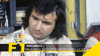 Giacomelli quotNella mia F1 Verstappen morto 34 voltequot [upl. by Adi742]