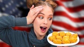 Trying AMERICAN FOODS from LIDL  Taste Test [upl. by Yvehc292]