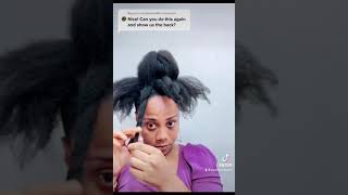 🐙 THE ULTIMATE NATURAL HAIR TWISTED BUN HACK 🐙 [upl. by Eibbil745]