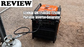 GENMAX GM7250iEDC 7250W Portable Inverter Generator Review 2024  Should You Buy [upl. by Lorimer981]