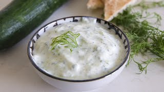 Tzatziki Sauce Recipe  How to Make Greek Tzatziki [upl. by Pernas]