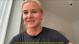 Pernille Harder interview translated TV3 Sport 20200318 [upl. by Accalia]