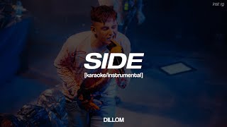 DILLOM  SIDE instrumentalkaraoke Letra [upl. by Assir]