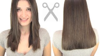 how to cut hair straight [upl. by Lucas]