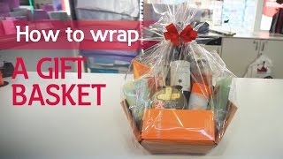 How to wrap a gift basket [upl. by Publia]