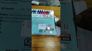 Cemal extra long wax crayons unboxingshorts youtubeshorts unboxing drawing waxcrayons art [upl. by Deva985]