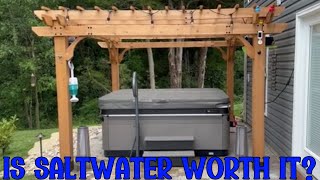 2023 CalderaSpas Utopia Geneva 6 Person Hot Tub Review  Information  Is Salt Water Worth It [upl. by Lemor132]