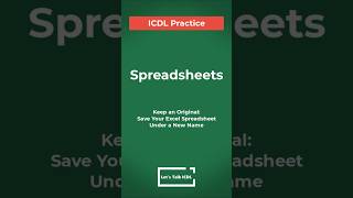 How To Save Your Excel Spreadsheet Under a New Name [upl. by Deedahs601]