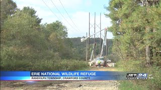 Penelec installs equipment on powerlines in Crawford County in effort to protect bald eagles [upl. by Nuhsar]