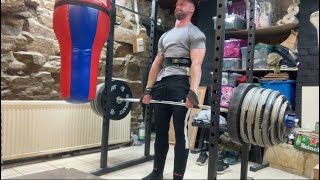 Deadlift Everyday Day 46  250KG Deadlift PB…Looks like I was wrong about straps [upl. by Ardnasyl]