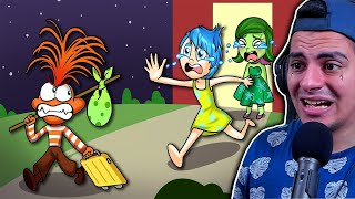 Anxiety is MOVING AWAY  Inside Out 2 Cartoon Animations Memes [upl. by Wexler795]