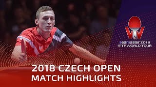 Dimitrij Ovtcharov vs Liam Pitchford  2018 Czech Open Highlights 14 [upl. by Atiras]