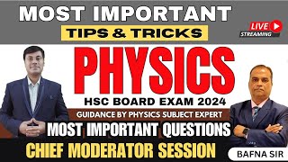 MOST IMP QUESTIONS  TIPS amp TRICKS  PHYSICS GUIDANCE BY SUBJECT EXPERT  HSC BOARD EXAM 2024 [upl. by Yrrak443]