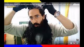 Tónico Milagroso para crecer el cabello rápido 👏 Tónico Romero Extracto MAGISTRAL para caída de pelo [upl. by Ken522]