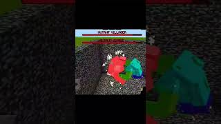 Mutant zombie vs mitant villager 💯💯 minecraft shorts viral [upl. by Laith815]