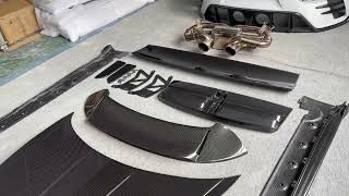 FULL DRY CARBON BODY KIT for PORSCHE 911 992 2018 [upl. by Aicilas]