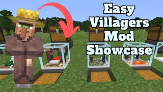 Easy Villagers 120 Mod Tutorial and Showcase  Minecraft 120 Mod Spotlight [upl. by Canotas]