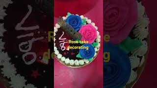 Rose cake decorating [upl. by Aztirak]