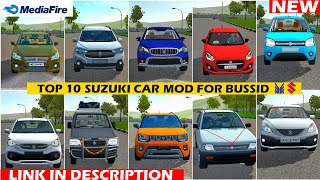 Top 10 Maruti Suzuki Cars Mods For Bus Simulator Indonesia  Lastest Car Mod For Bussid  Bussid Mod [upl. by Adnawyt973]