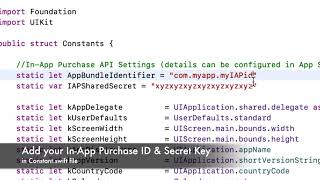 Integrate InApp Purchases in WebView apps on iOS Xcode Tutorial [upl. by Anielram]